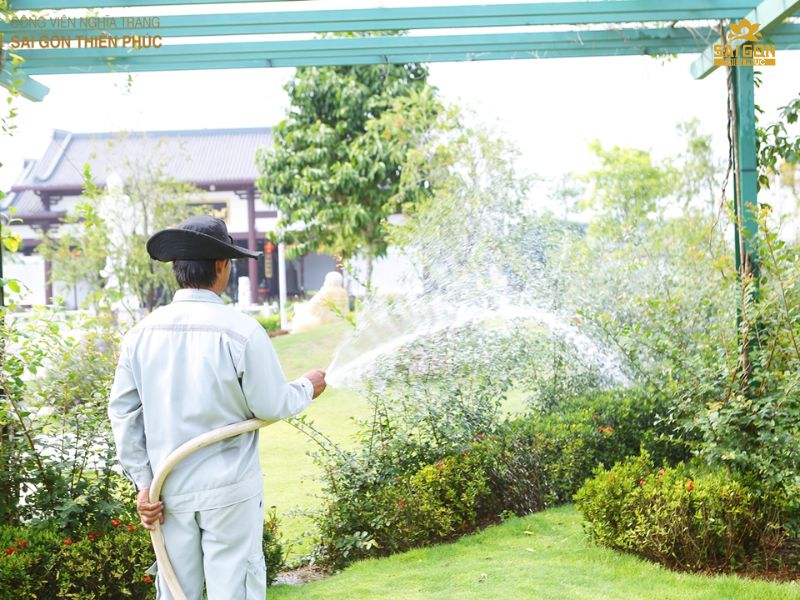 Chăm sóc mộ phần định kỳ tại Sài Gòn Thiên Phúc